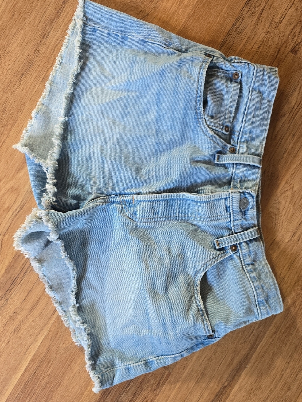 Levi's Light Blue Denim Cutoff Jean Shorts